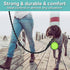 COOYOO 2 Pack Dog Leash 4 FT Heavy Duty - Comfortable Padded Handle - Reflective Dog Leash for Medium Large Dogs with Collapsible Pet Bowl...