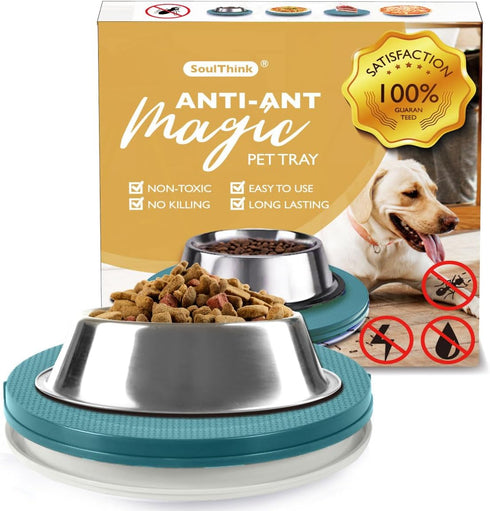 Ant Proof Cat Dog Bowl Tray - 2024 New Innovation Anti Ant Pet Food Dish Indoor No Chemical No Water Needed Different from Traditional Ant Trap (T...