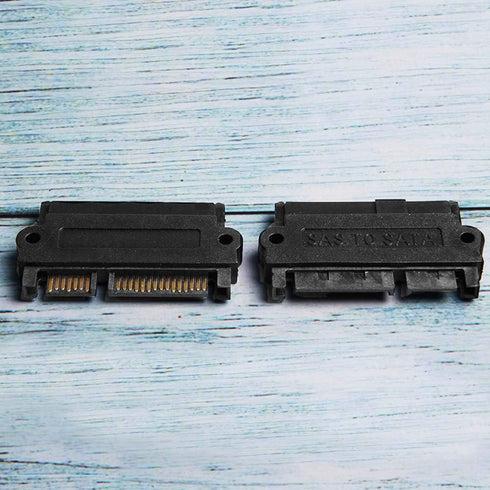 2Pcs Main Board Small Port SAS Hard Disk Adapter SFF-8482 to SATA 22 Pin Adapter Card...