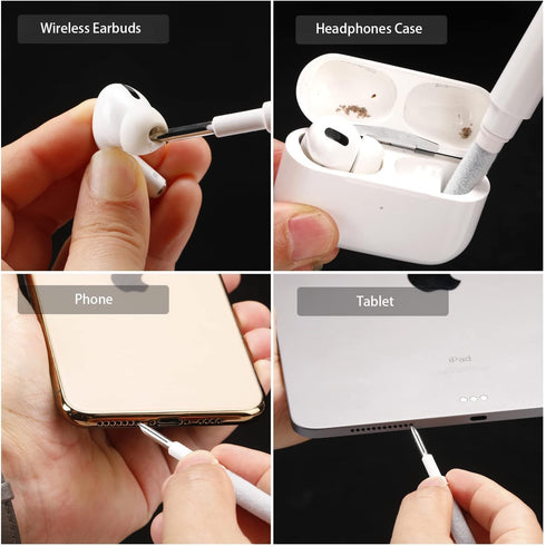 2022 New Bluetooth Clean kit for Bluetooth Headset,Multifunctional Bluetooth Earphone Cleaning Pen Kit for pad, Portable Cleaner Pen for Cleaning ...