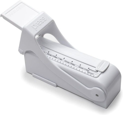 KitchenArt Buttermate Butter Cutter Slicer, Measuring Dispenser and Keeper, White...