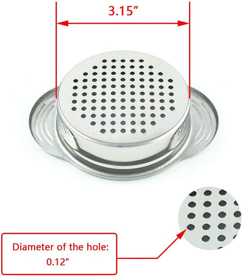Can Strainer - Tuna Strainer - Food Grade 304 (18/8) Stainless Steel, Dishwasher Safe, Food Strainer, Can Colander, Easy To Clean, Eco-friendly...