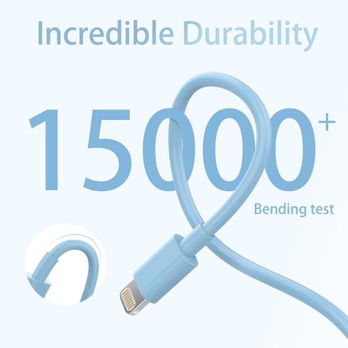 iPhone Charger 6Pack 3/3/6/6/6/10FT, Apple MFi Certified USB to Lightning Cable Fast Sync Charge iPhone Cable Compatible with iPhone 14/13/12/11Pr...