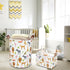 Kids Storage Basket,Collapsible Woodland Jungle Forest Printed Storage Bin,Rectangular Waterproof Gift Box with Handles,Baby Toy Baskets for Bedro...