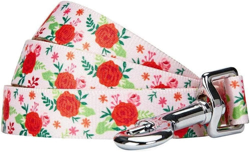 Blueberry Pet Essentials Spring Scent Inspired Garden Floral Dog Leash in Baby Pink, 5 ft x 5/8", Small, Leashes for Dogs...
