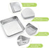 TeamFar Square Cake Pan, 9 Inch Stainless Steel Square Baking Roasting Pan for Cake Brownie Lasagna, Non-Toxic & Heavy Duty, One Piece Design & Sm...
