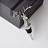 Wine Bottle Stopper Airtight Seal-Decorative Deer Stainless Steel Antlers Animal Elk Silver Bottle Topper for Wine &Beverage Plug...