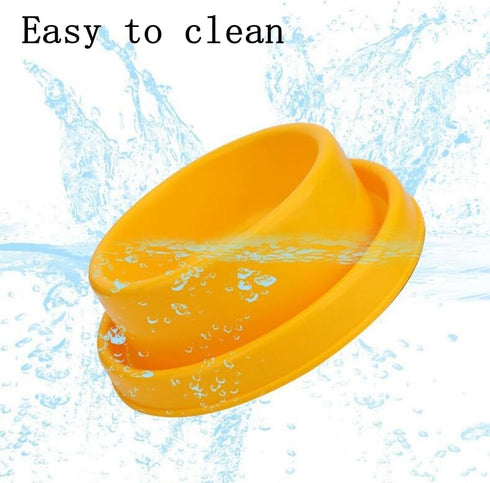 Ants Away Dog Bowl Cat Puppy Food Bowls Round No Spill Eating Feeder for Small Animals Blue S...
