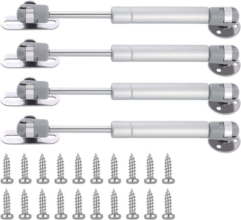 jing 20N Hydraulic Support Cabinet Hinge, Lift Support, Soft Close Lid Supports & Buffer Telescopic Cabinet Door Glue Head Gas Spring Supports 6 I...