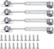 jing 20N Hydraulic Support Cabinet Hinge, Lift Support, Soft Close Lid Supports & Buffer Telescopic Cabinet Door Glue Head Gas Spring Supports 6 I...