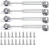 jing 20N Hydraulic Support Cabinet Hinge, Lift Support, Soft Close Lid Supports & Buffer Telescopic Cabinet Door Glue Head Gas Spring Supports 6 I...