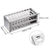 uxcell 304 Stainless Steel Test Tube Holder Lab Stand Rack 40 Hole 3 Layer for 14-16mm Tubes...