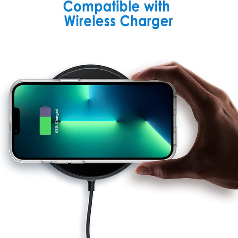 JETech Case for iPhone 13 Pro 6.1-Inch, Non-Yellowing Shockproof Phone Bumper Cover, Anti-Scratch Clear Back (Clear)...