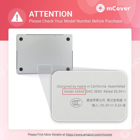 mCover Case ONLY Compatible for 2021-2025 14” MacBook Pro Laptop Computer (Model A2442 / A2779 / A2918 / A2992 / A3112 / A3185 / A3401, with M1 | ...