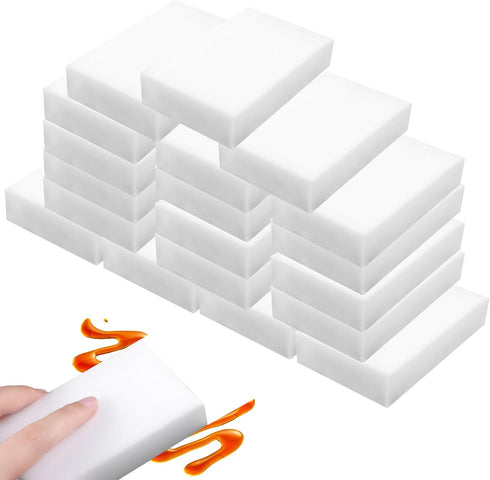 Magic Cleaning Sponges Eraser 20 Pack Multi-Functional Bulk Household Cleaning Foam Pads Generic Premium Kitchen Magic Brush Sheet for Dish Furnit...