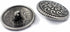 Bezelry 12 Pieces Sea Wave and Flower Metal Shank Buttons. 23mm (7/8 inch) (Gray Silver)...