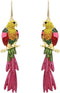 Colorful Parrot Dangle Earrings Shining Rainbow Rhinestone Drop Earrings Bohemian Animal Bird Earrings for Women Jewelry...