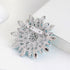 Exquisite Crystal Flower Corsage Bouquet Brooch Pin for Women Girls Rhinestone Floral Lapel Pins Clip Sweater Coat Scarves Dress Suit Badges Brooc...