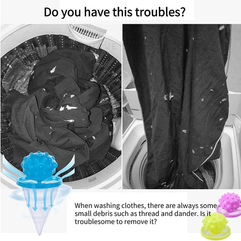Pet Hair Remover for Laundry, Washing Machine Hair Filter Washer, Reusable Hair Catcher Laundry Float Lint Trap Mesh Bag, Portable Hair Remover Wa...