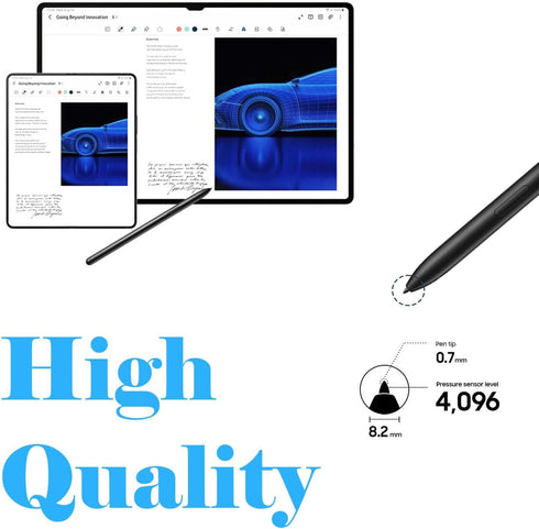 Galaxy Tab S9 Stylus Pen Replacement for Samsung Galaxy Tab S9,S9 Plus,S9 Ultra S Pen,Tab S9+,Tab S9 Ultra,Without Bluetooth with Tips/Nibs+Eject ...
