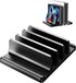 3-Slot Vertical Laptop Stand Holder,Adjustable ABS Plastic Desktop Notebook Dock,Vertical Laptop Stand Space-Saving for All MacBook/Surface/Samsun...