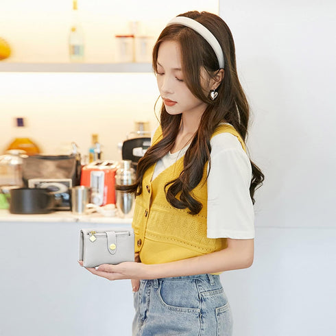 AOXONEL Womens Wallets Bifold Rfid Small Wallets for Women Compact Ladies Wallets Leather Womens Billfold with Removable Card Holder Zipper Coin P...