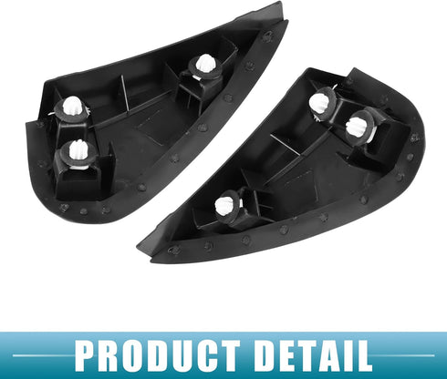 Front Left Right Door Mirror Corner mudguard Triangle Cover No.6011802170/6011702170 for Toyota Corolla 2014-2016 Plastic Black 1 Pair...