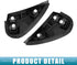 Front Left Right Door Mirror Corner mudguard Triangle Cover No.6011802170/6011702170 for Toyota Corolla 2014-2016 Plastic Black 1 Pair...