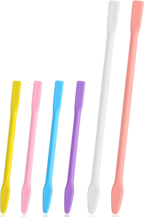 Gartful 6pcs Silicone Resin Stir Sticks, Reusable Silicone Stirring Rods, Epoxy Stir Sticks Craft Tools for Mixing Resin, Paint, Liquid, Making Gl...