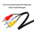 3.5mm to RCA Camcorder Handycam AV Audio Video Output Cable, 1/8" TRRS to 3 RCA Male Plug AUX Cable Cord for TV,Smartphones,MP3, Tablets,Speakers,...