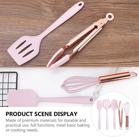 Children's Baking Tools Kids Silicone Baking Tool kids spatulas Kids Pastry Scraper Kids Utensil tools for kids kid spoons bread baking tool non s...