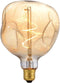 S125 Oversized LED Edison Bulb Large, 5 Watt 400 Lumens 2200k Warm Yellow Large Edison Light Bulb, Amber Glass Decorative Large Globe Dimmable E26...