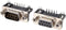 uxcell 5 Pairs RS232 Serial DB9 DB-9 9-Pin Male & Female Connector Jack Socket...