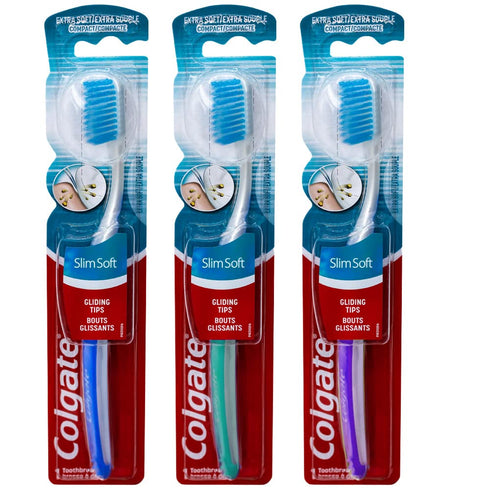 Birsppy Colgate Toothbrush Slimsoft Ultra Soft Pack 3 pcs....