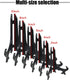 Woohome 20 PCS 5 Inch Plastic Easels Plate Display Stands Black Little Picture Frame Stand Holder...