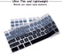 Ombre Grey Silicone Keyboard Skin Cover for iMac Wired USB Full Size Keyboard with Numeric Keypad A1243(G6 MB110LL/B and MB110LL/A)...