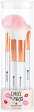 essence | Emily in Paris Mini Brushes | 2 Eye & 2 Face Brushes | Super Soft, Synthetic Bristles for Makeup Application & Blending | Travel Size, V...