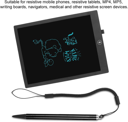 Resistive Touch Pen, Universal Screen Touch Painting Pen with Spring Rope Stylus Pen for POS, PDA, Mobile Phones, Industrial PC, Car Navigatior, 3...
