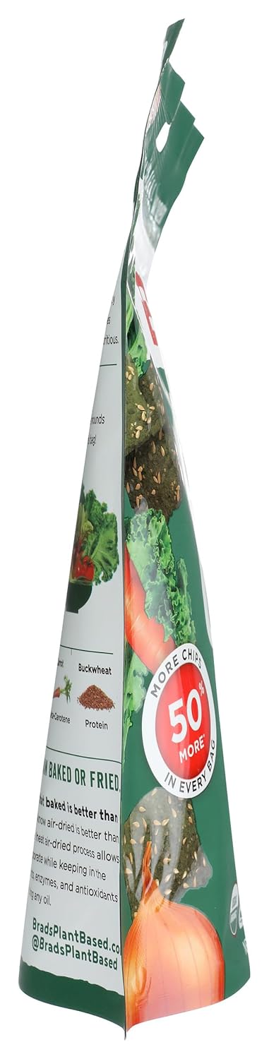 Brad's Raw Organic Gluten Free Raw Chips, Kale, 3 Ounce...