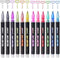 Shimmer Marker Set,12 Colors Super Squiggles Outline Marker Set, Outline Metallic Markers Glitter Markers Pens for Christmas Card Writing, Birthda...
