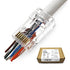 100 Pack Cat 6 Pass Through RJ45 Connector Unshield Modular Crimp Network Plug for Cat6, Cat6e, Cat5, Cat5e UTP Solid or Stranded Ethernet Cable...