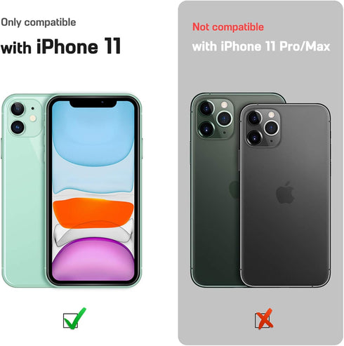 LOHASIC for iPhone 11 case Leather – Slim PU Leather with Electroplated Frame, Anti-Slip Grip, Soft TPU Bumper, Business Luxury iPhone 11 Phone ca...