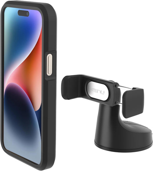 Kenu Airbase Pro Car Phone Mount for Dashboard and Windshield - Desk Phone Stand - 360 Degree Rotation - Grips Expand to 3.6 Inches - Elegant Desi...