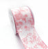 Designer’s Shop Rose Floral on Cream Wired Edge Ribbon 2.5” x 10 Yard for DIY Crafting, Home Décor Flower Arrangement (Pink)...