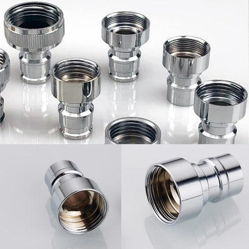 Faucet Quick Connector Adapter, Thead Connecting Faucet Aerator Adapter with Snap Quick Connector Fitting for Dishwasher Washing Machine (G1/2 Hos...