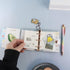 Mini Size 3-Ring Binder Cover Clear Refillable PVC Notebook Binder with Snap Button Closure File Folder for 3-Holes Filler Paper Loose Leaf Person...