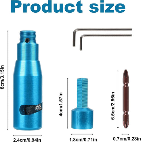 Wire Stripper for Drill, Cable Twisting Stripping Tool Aluminum Alloy Wire Twister Tool for Power Drill with Wrench Screwdriver Bit Wire Stripper ...