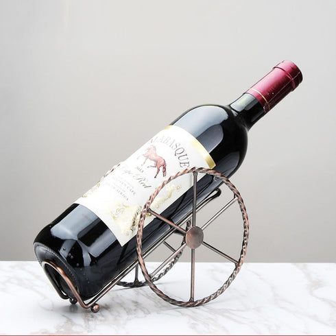 Countertop Wine Rack, for Wine Storage - Red Bronze Metal Wine Rack for Living Room, Dining Room, Wine Cellar, Bar...