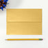 LUXPaper A7 Invitation Envelopes | Peel & Press | 5 1/4" x 7 1/4" | Gold Metallic | 80lb. Text | 50 Qty...