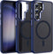 for Samsung Galaxy S23 FE Case compatible with Magsafe - Dual color design Shockproof Protection with Anti-Slip Strip, Magnetic Translucent Phone ...